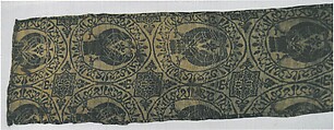 Lampas Fragment and Case, Silk